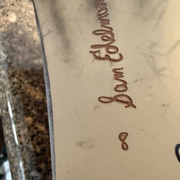 Sam Edelman Wanda Pointed Toe Flat Ballet Women Size 8 Smokey Grey Velvet - Picture 7 of 7